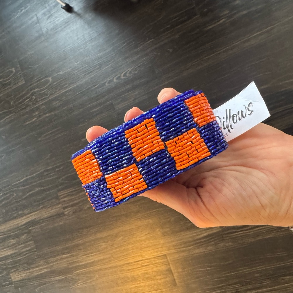 Blue and Orange Checkered Strap - Picture 3 of 3